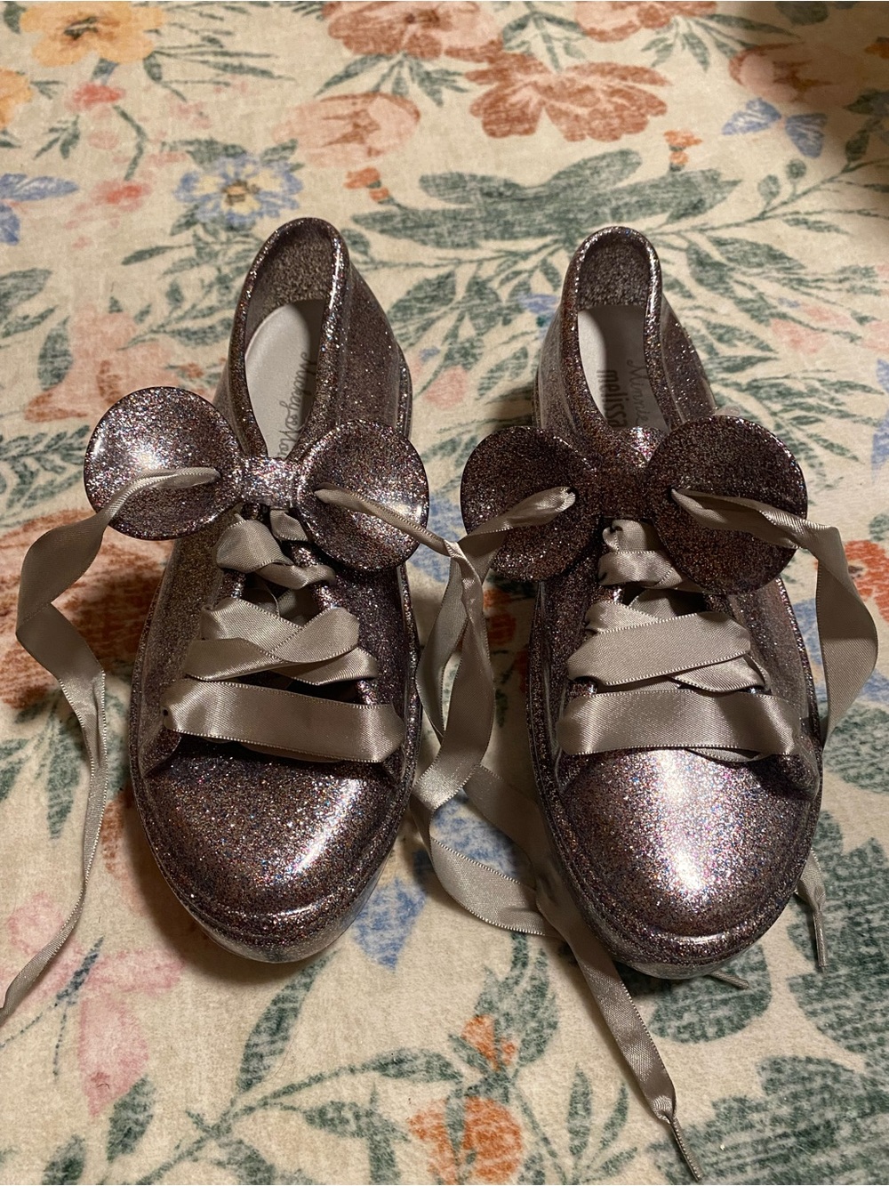 NWOT Melissa x Disney Glitter Sneakers - Picture 3 of 7